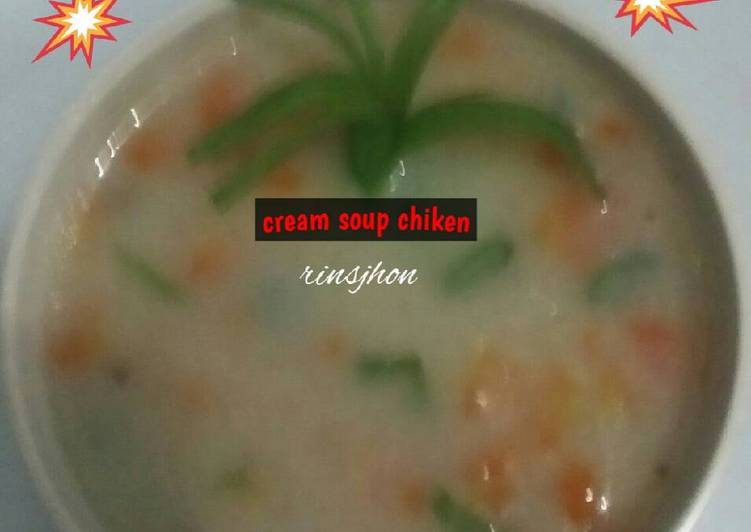 gambar untuk resep makanan Cream soup chiken ?? la...ala??