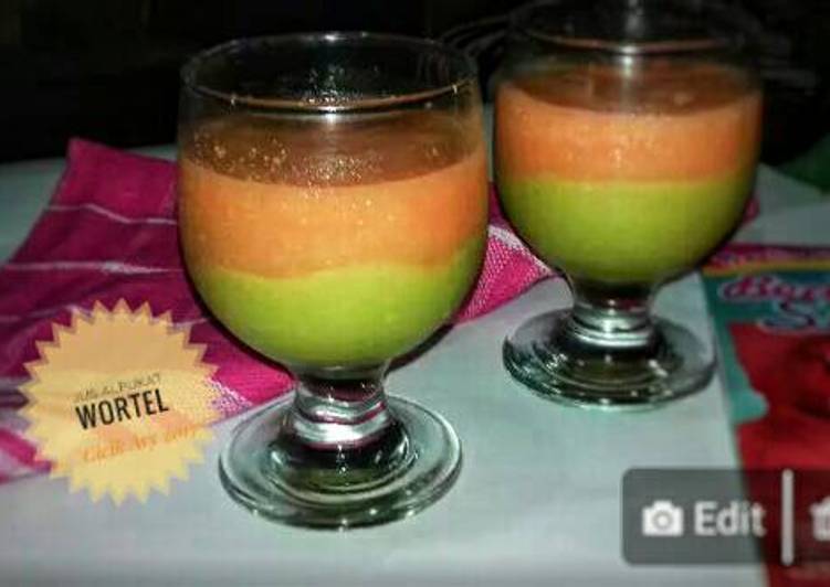 resep Jus duo alpukat wortel (#postingrame2_jus)