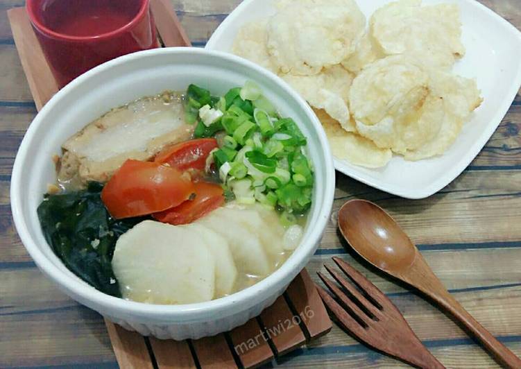 resep masakan Sup Tahu Baso Lobak Kombu