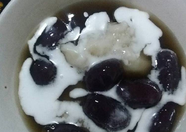 gambar untuk resep Biji salak ubi ungu bubur sumsum
