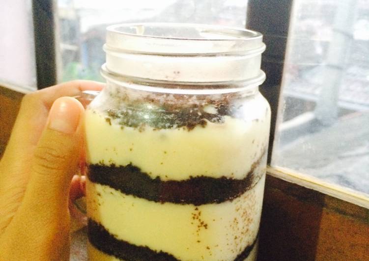 gambar untuk cara membuat Oreo Cheesecake in Jar (No Bake) Simple