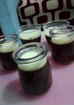 Puding cokelat vla vanilla ala kfc