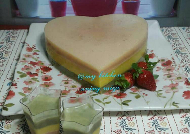 resep makanan Puding Trio Veggie (Tomat Wortel Bayam)