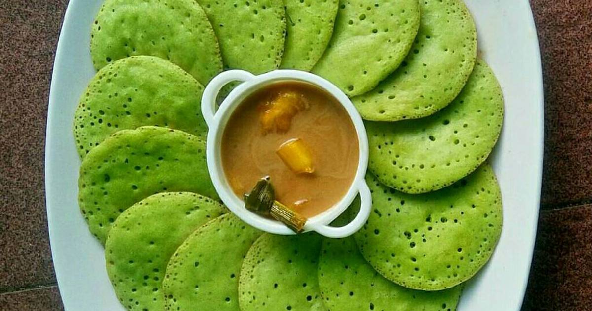 Resep Serabi  Pandan  Kuah Nangka oleh lisna Cookpad