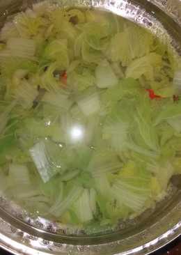 Sayur bening sawi putih