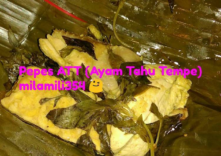 gambar untuk cara membuat Pepes ATT (Ayam Tahu Tempe)