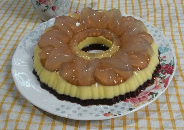 Resep Puding Marie Regal 3 Lapis Karya rocha novalina