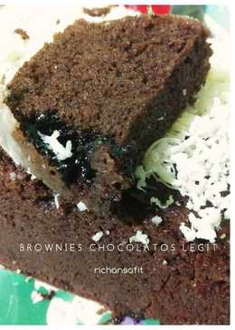 Brownies chocolatos kukus no mixer