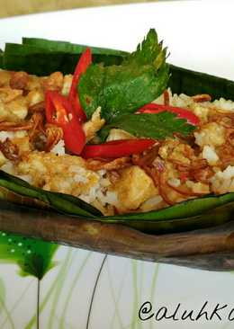 Nasi Bakar Pedas Ayam Kemiri