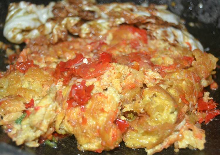 resep masakan Penyet Omelet Telur ??