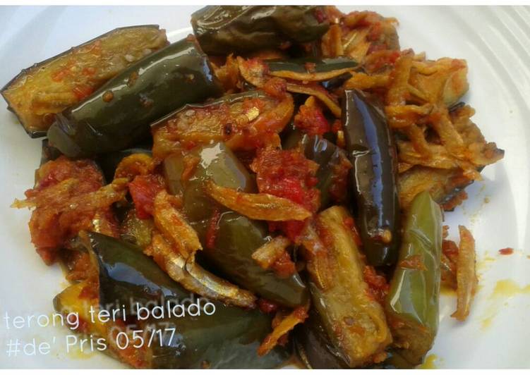 Resep Terong teri balado