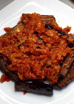 Terong balado (extra pedas)