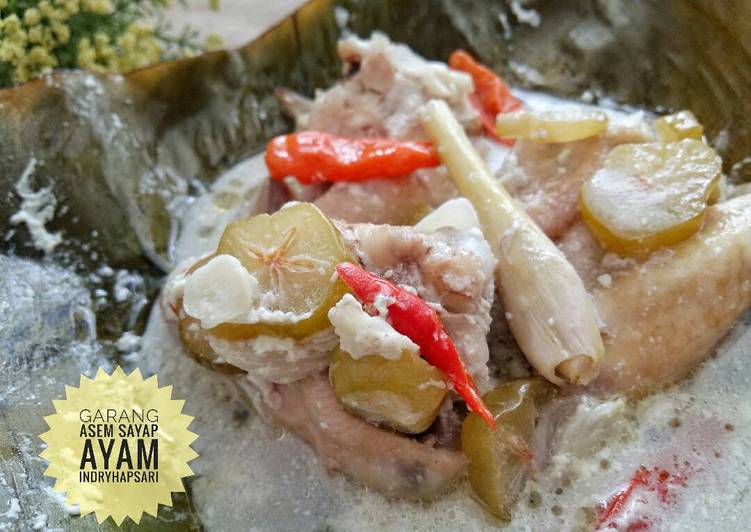 gambar untuk resep makanan Garang Asem Sayap Ayam #pr_masakanbungkusdaun