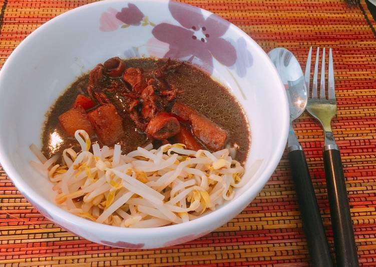 resep masakan Rawon Cumi