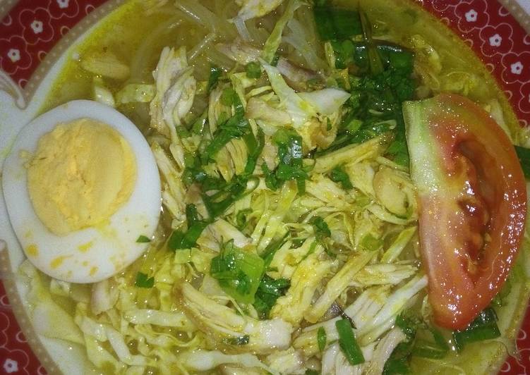 resep makanan Soto Ayam Lamongan Ala Bandung