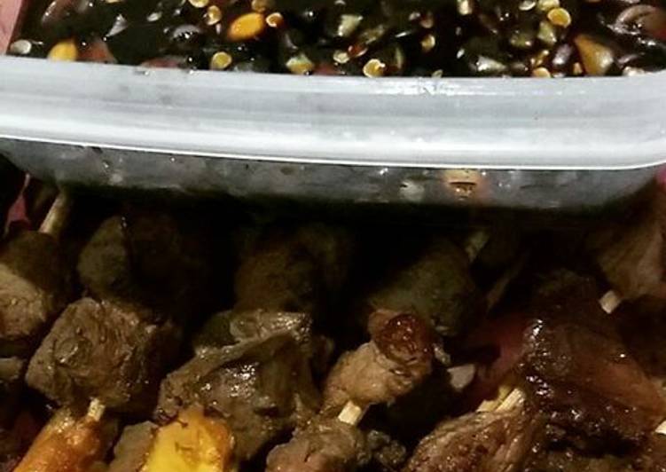 gambar untuk resep makanan Sate Daging Simple dan Mudah