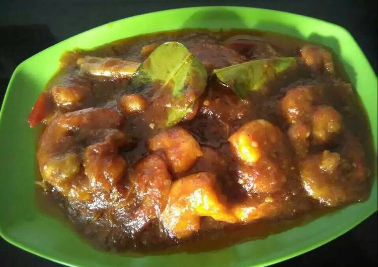 bahan dan cara membuat Udang Asam Manis