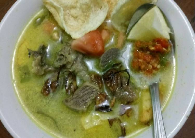 resep masakan Soto Daging Kambing #Kitaberbagi