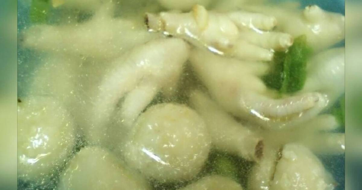 Resep Sop kaki ayam,basho,dengan minyak bawang ala ida nurfaida arisanti