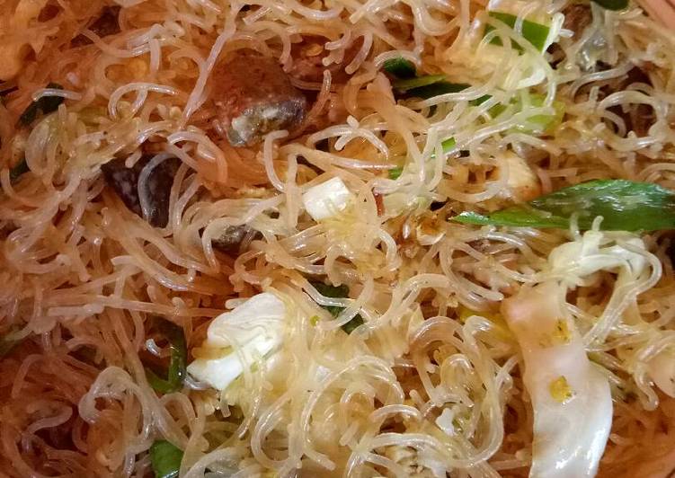 cara membuat Oseng bihun lombok ijo