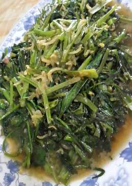 Tumis kangkung teri rawit