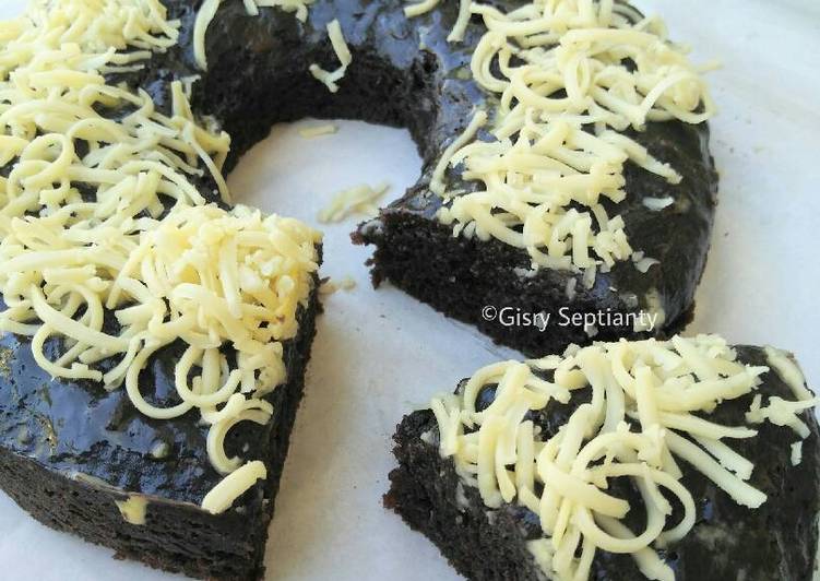 gambar untuk cara membuat Brownies Pisang Kukus (no mixer, no oven)