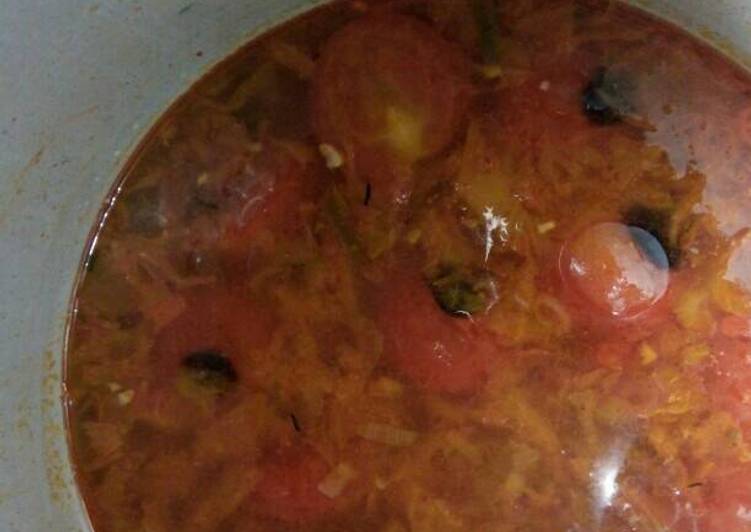 bahan dan cara membuat Tomato soup