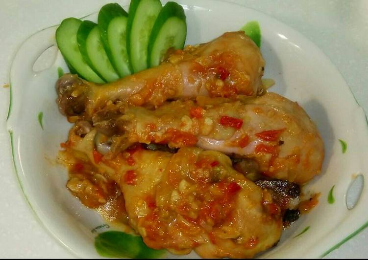 gambar untuk cara membuat Ayam panggang sambal tomat ??