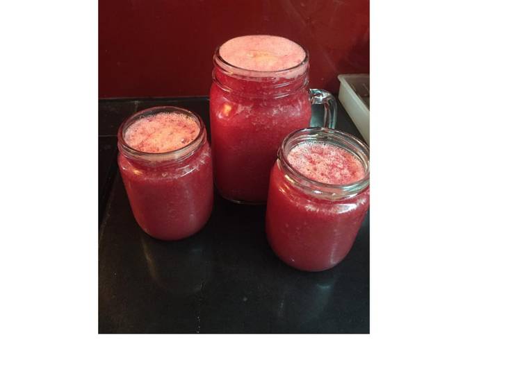 resep masakan Diet Juice Beetroot Pear Mango