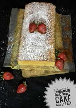 Strawberry Condensed Milk Pound Cake