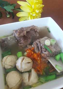 Bakso kuah iga sapi segar ala keluarga