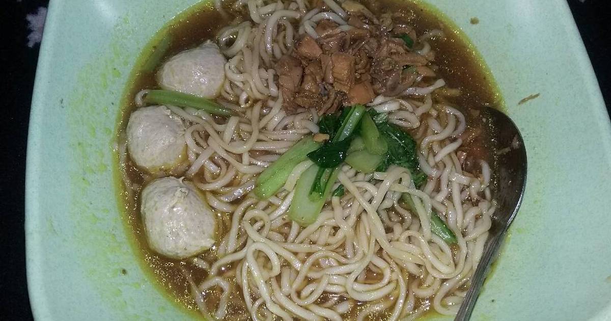 Resep Mie ayam bakso (Homemade) ala Indah Lae fo shang