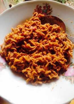 Mie goreng telur lembut