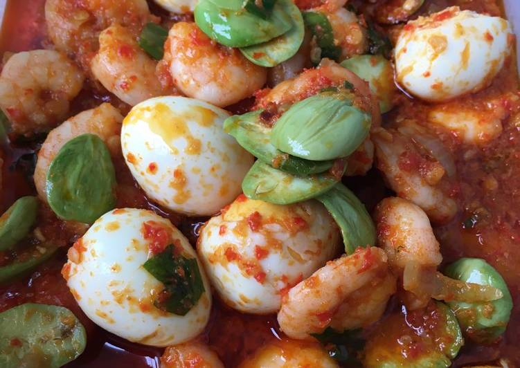 Resep Sambal pete udang & telur puyuh Karya Febi Purnasetia