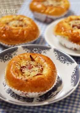 Roti Daging Asap Keju lembut/Bacon Cheese Bun favorit papa 