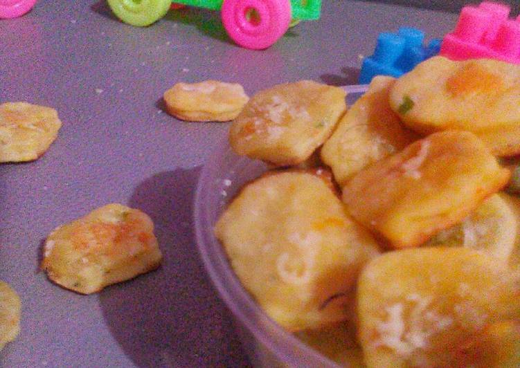 cara membuat Vegan chesse cookies MPASI 1+y (Teflon)