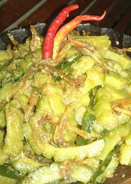 Tumis pare teri cajo pedas