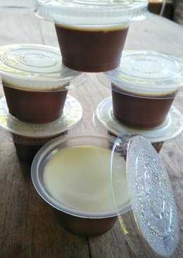 Puding coklat vla vanilla