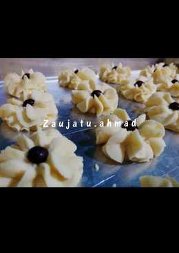 Kue semprit ðŸŒ¹ tiga bahan #BikinRamadanBerkesan