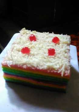 Rainbow cake mini