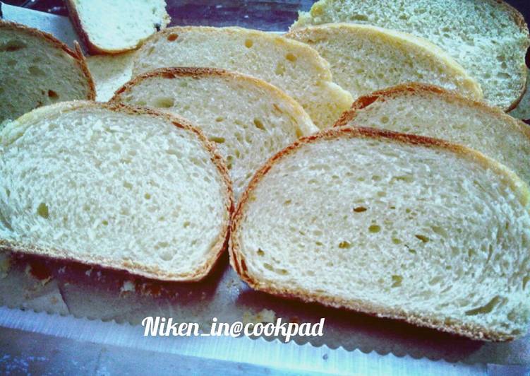 gambar untuk resep Eggless Milk Bread - Roti Tawar Empuk dengan Bahan Sederhana
