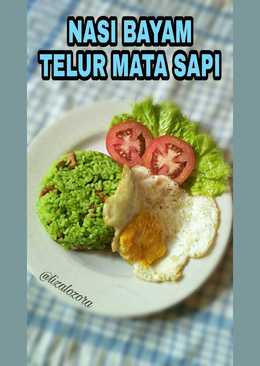 Nasi Bayam Telur Mata Sapi