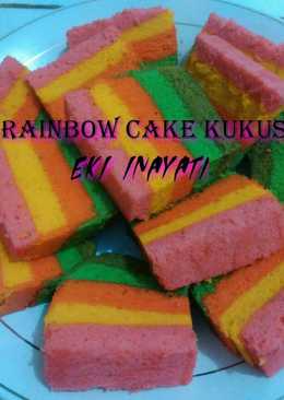 Rainbow cake kukus