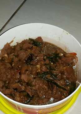 Oseng daging cabe ijo