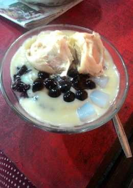 Sop durian ketan hitam