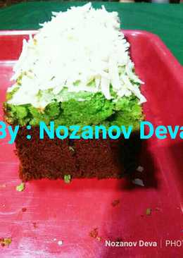 Brownies Chocolate feat Pandan keju Deva