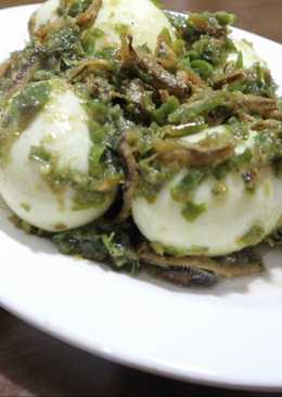 Telur Teri Balado Hijau