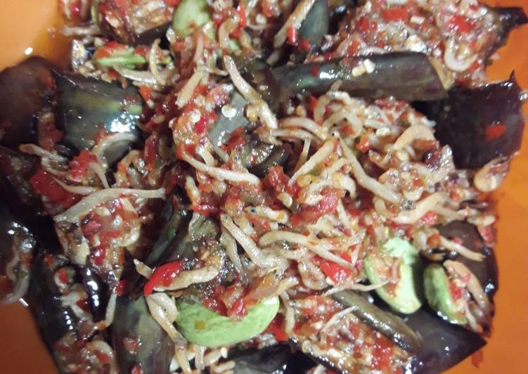 resep masakan Sambal terung biru petai ala mimi efi