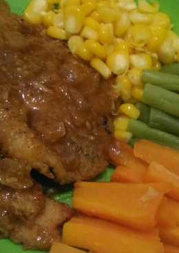 Chicken Steak with Saus Tiram