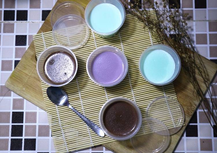 resep makanan Silky Pudding Susu Kedelai